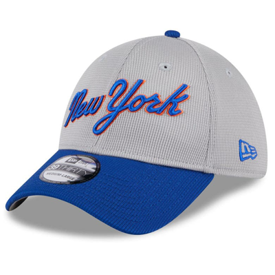 Shop New Era Gray New York Mets 2024 Batting Practice 39thirty Flex Hat