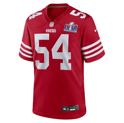 Shop Nike Fred Warner Scarlet San Francisco 49ers Super Bowl Lviii Game Jersey