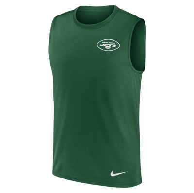 Shop Nike Green New York Jets Muscle Tank Top