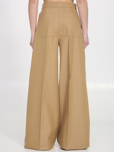 Shop Max Mara Corte Pants In Camel