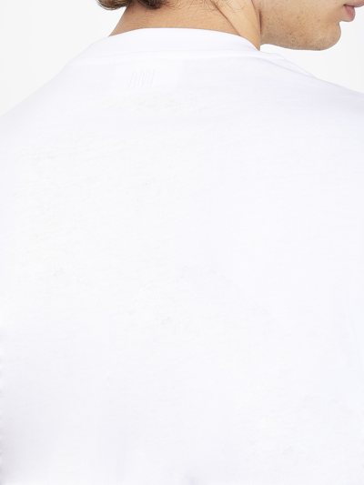Shop Ami Alexandre Mattiussi Ami De Coeur Tshirt In White