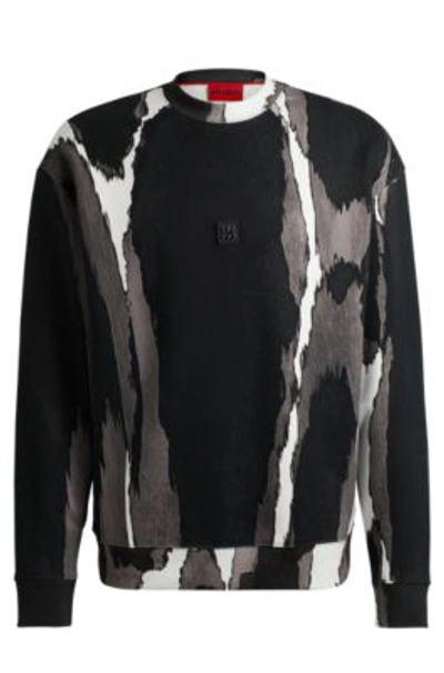 Hugo Boss Hugo Davum French Terry Sweatshirt In Patterned