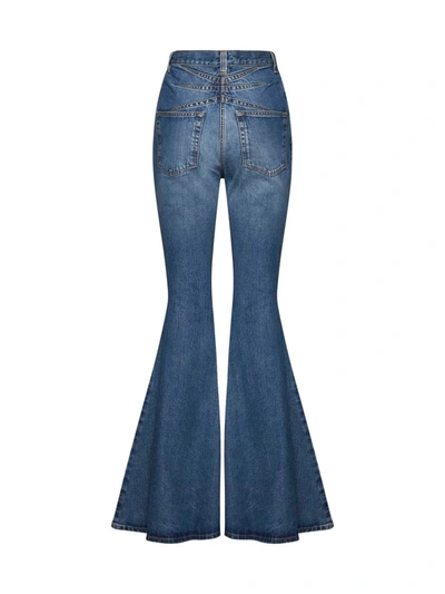 Shop Alaïa Alaia Jeans In Bleu Vintage