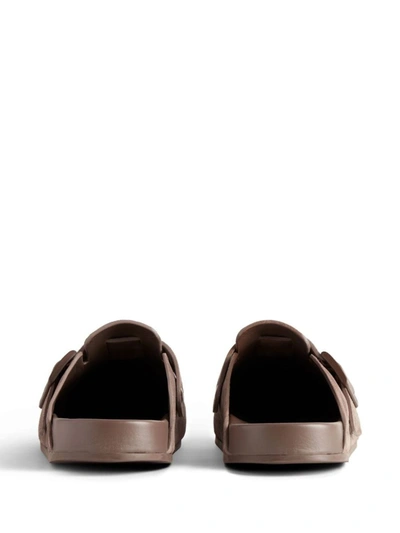 Shop Balenciaga Sandals In Coldbrown