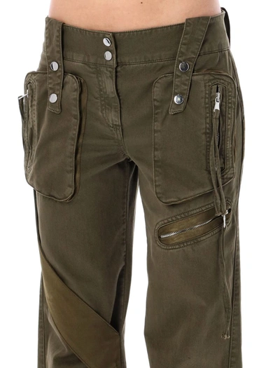 Shop Blumarine Cargo Pants In Militare