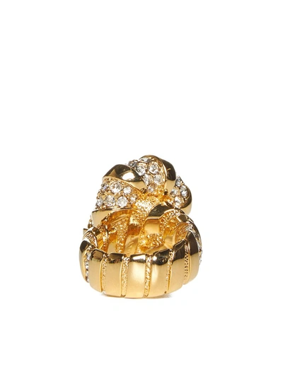 Shop Lanvin Bijoux In Gold Crystal