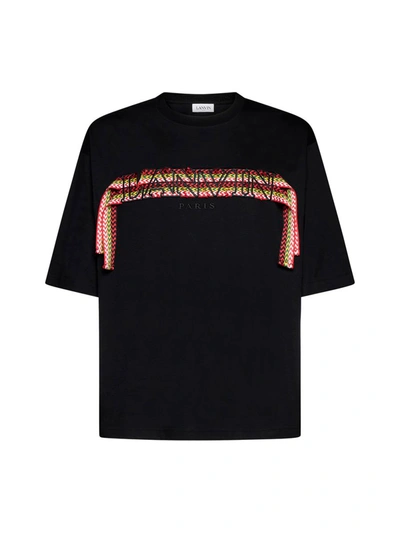 Shop Lanvin T-shirts And Polos Black