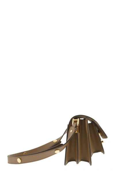 Shop Marni Trunk - Leather Bag In Cigar