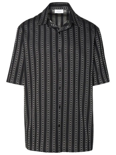 Off-white Bowling Shirt With Embroidered Arrow In Black