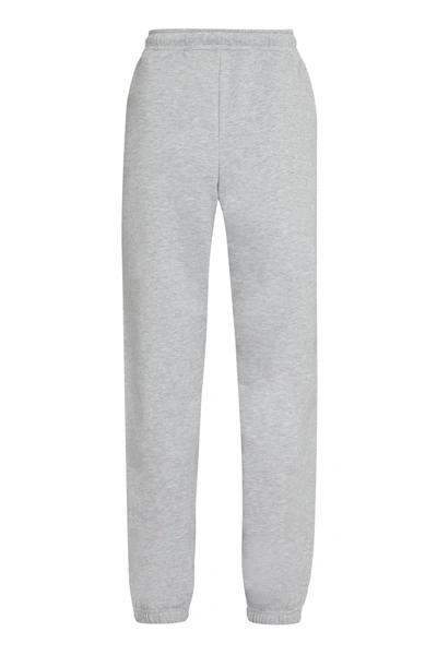 Shop Moncler Cotton Track-pants In Grey