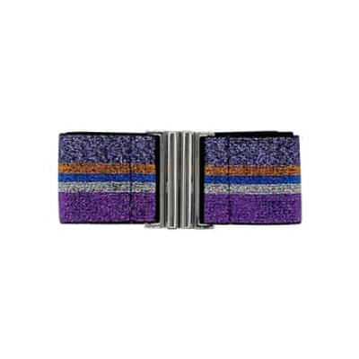 Shop Nooki Design Violetta Elastic Belt In Purple