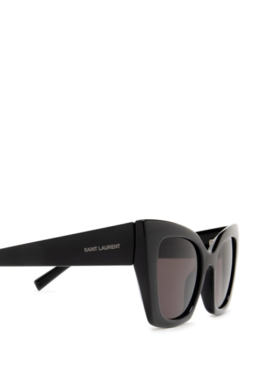 Shop Saint Laurent Sl 552 Black Sunglasses