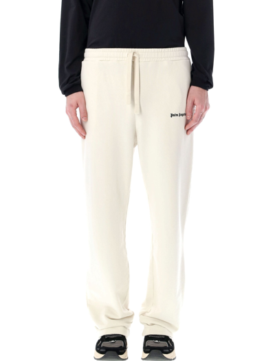 Palm Angels Logo-embroidered Drawstring Track Pants In White