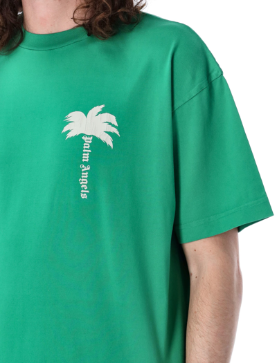 Shop Palm Angels The Palm Tee In Green