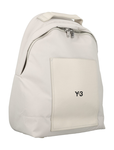 Shop Y-3 Lux Backpack In White
