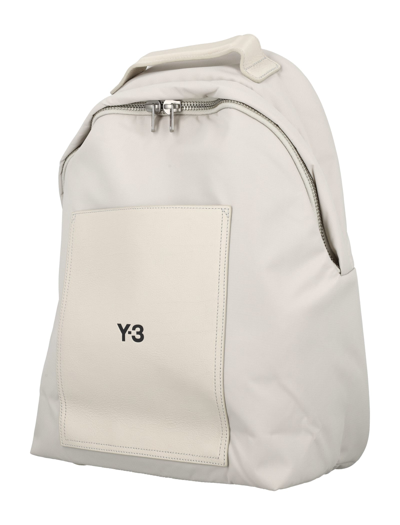 Shop Y-3 Lux Backpack In White