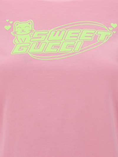 Shop Gucci T-shirt In Sugar Pink/mc
