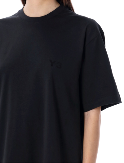 Shop Y-3 Short Sleeves Logo T-shirt In Black