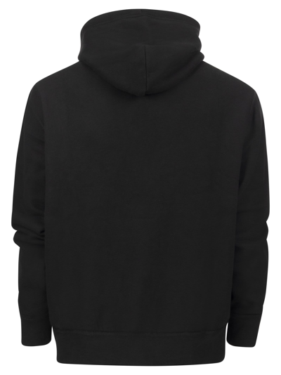 Shop Polo Ralph Lauren Hooded Sweatshirt In Black