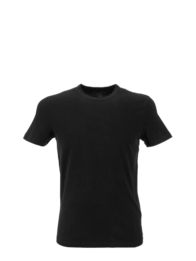 Shop Majestic Black Crew Neck T-shirt In Silk Touch Cotton