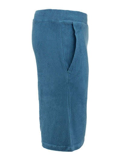 Shop Majestic Cotton And Modal Bermuda Shorts In Blue