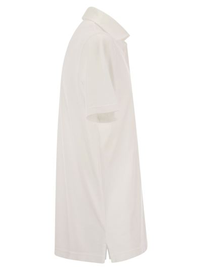 Shop Fedeli Short-sleeved Polo Shirt In White
