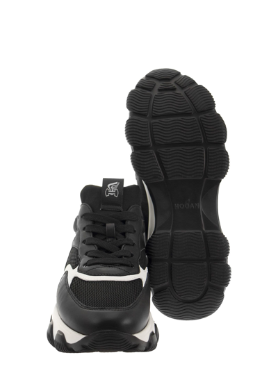 Shop Hogan Hyperactive - Leather Sneakers In Black