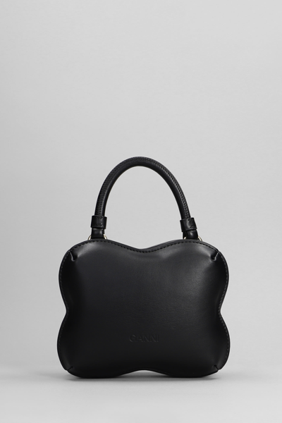 Shop Ganni Hand Bag In Black Leather