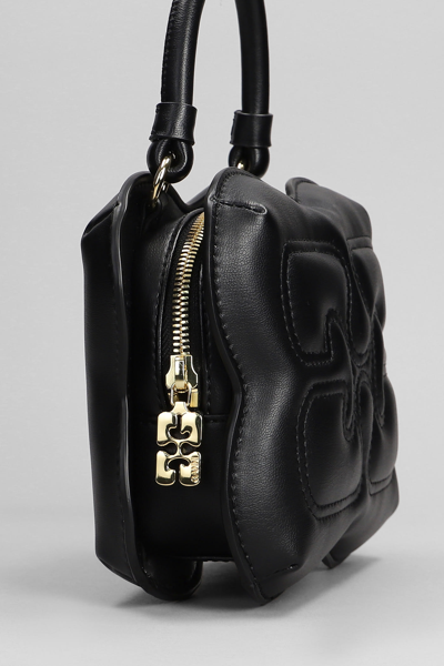 Shop Ganni Hand Bag In Black Leather