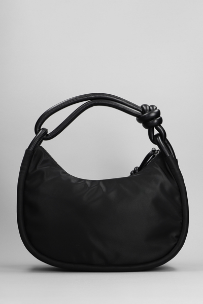 Shop Ganni Shoulder Bag In Black Polyamide