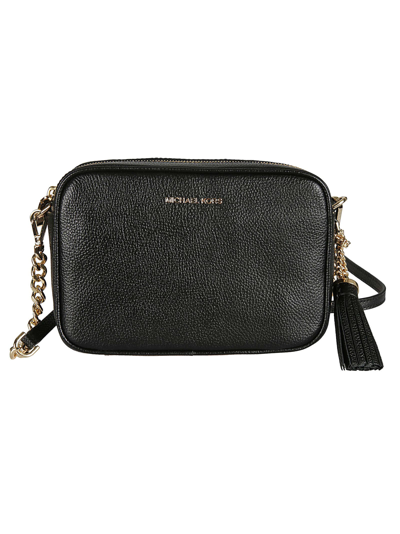 Shop Michael Kors Ginny Shoulder Bag In Black