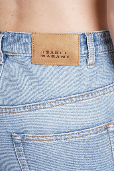 Shop Isabel Marant Jemina Jeans In Blue Cotton