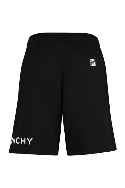 Shop Givenchy Fleece Shorts In Black