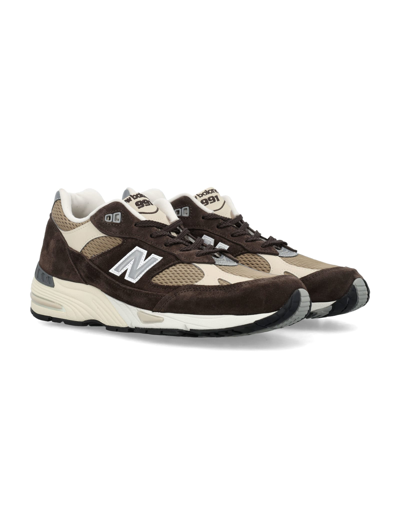 Shop New Balance Made In Uk 991 V1 Finale In Brown