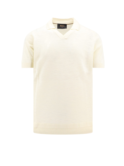 Shop Hugo Boss Polo Shirt In White
