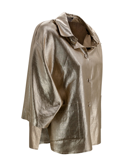 Shop D-exterior Bronze Short-sleeved Shirt In Brown