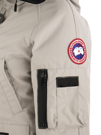 Shop Canada Goose Chilliwack - Bomber Jacket With Hood In Limestone