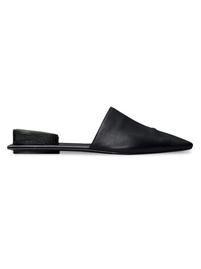 Tory Burch Pointed Toe Pierced Mule In Black
