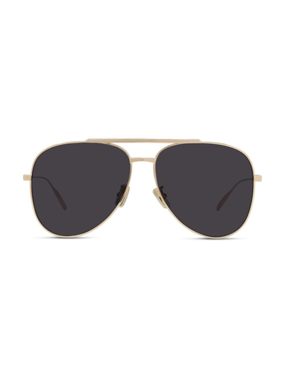 Shop Givenchy Men's Gvspeed 59mm Pilot Sunglasses In Endura Gold Smoke