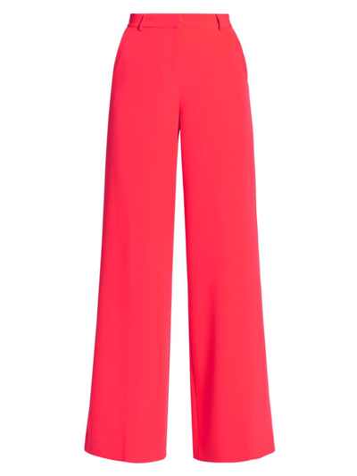 Shop L Agence Women's Pilar Wide-leg Pants In Neon Coral