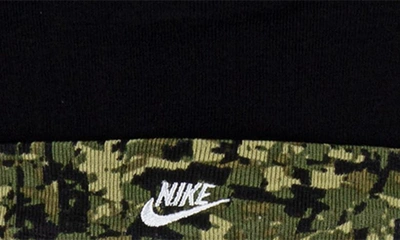 Shop Nike Digi Camo Cap, Bib & Booties Set In Black/green