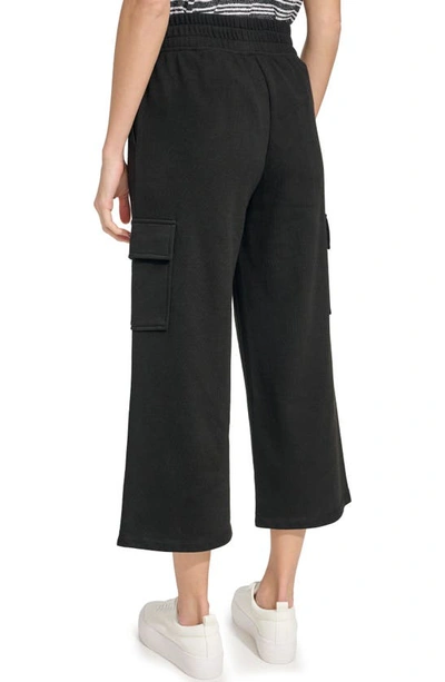 Shop Andrew Marc Crop Pull-on Pants In Black