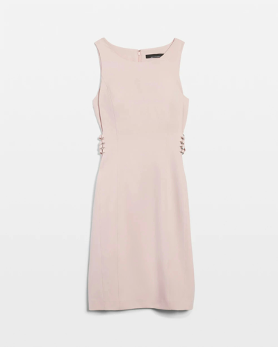 Shop White House Black Market Sleeveless Lacing Sides Sheath Dress In Light Pink
