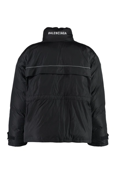 Shop Balenciaga Oversize Down Jacket In Black