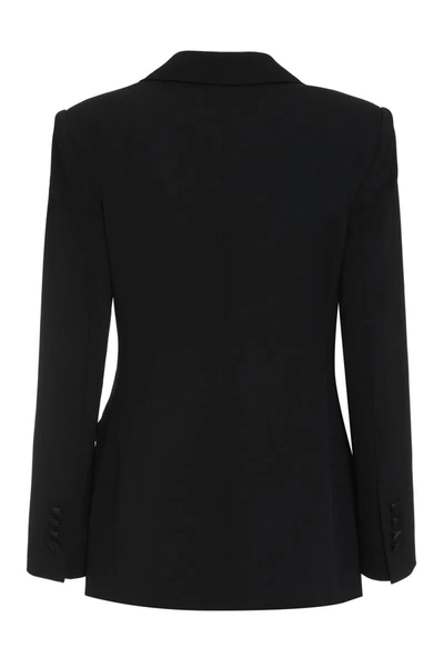 Shop Dolce & Gabbana Double-breasted Virgin Wool Jacket In Black