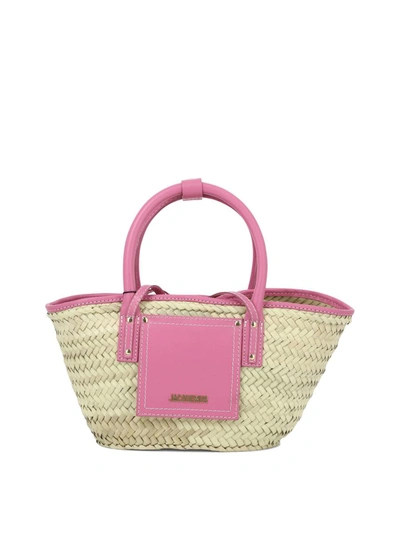 Shop Jacquemus "le Petit Panier Soli" Handbag In Pink