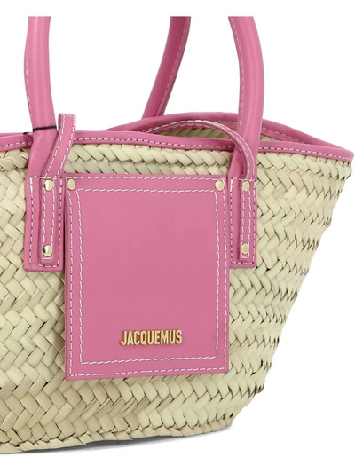 Shop Jacquemus "le Petit Panier Soli" Handbag In Pink