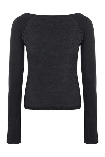 Our Legacy Long Sleeve Crop Top In Grey
