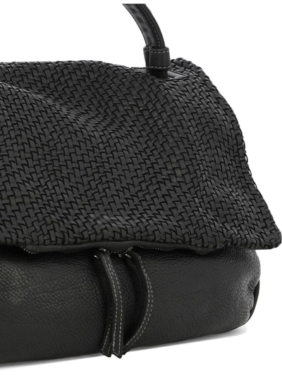 Shop Reptile's House "basket" Handbag In Black
