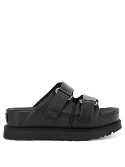 Shop Ugg "goldenstar" Sandals In Black